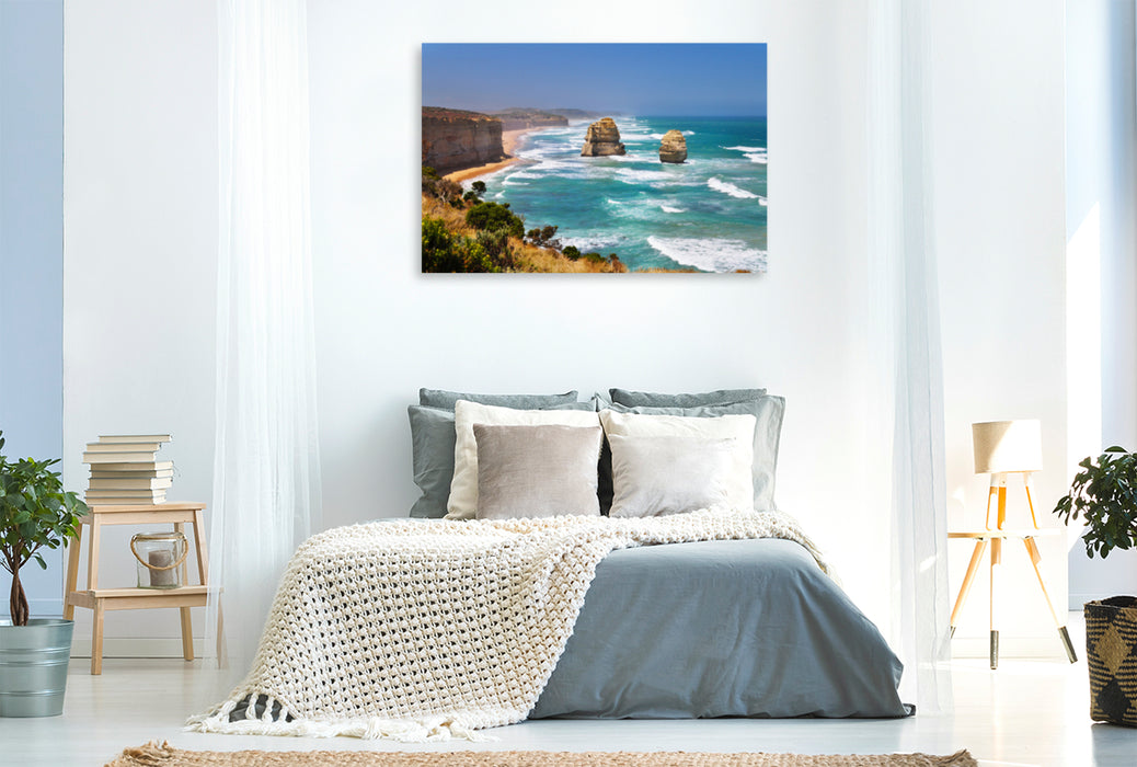 Premium textile canvas Premium textile canvas 120 cm x 80 cm across 12 Apostles 