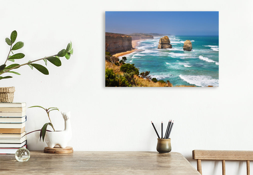 Premium textile canvas Premium textile canvas 120 cm x 80 cm across 12 Apostles 