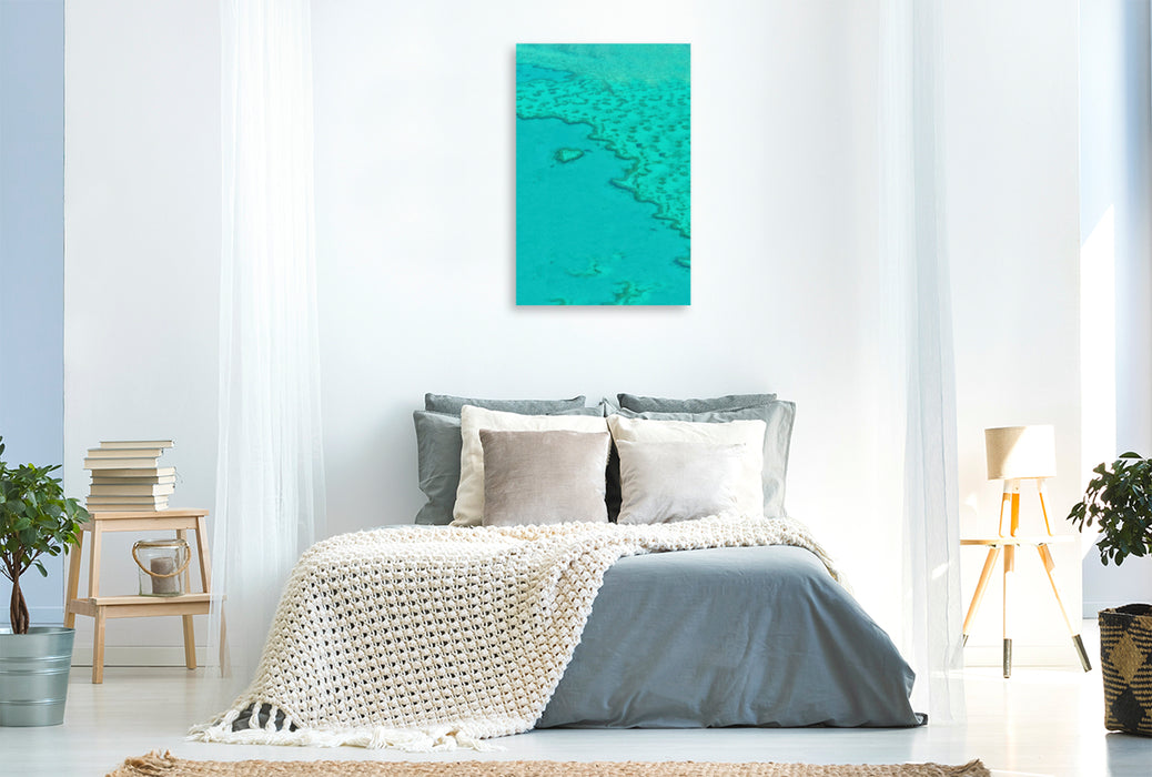 Premium textile canvas Premium textile canvas 80 cm x 120 cm high Heart Reef 