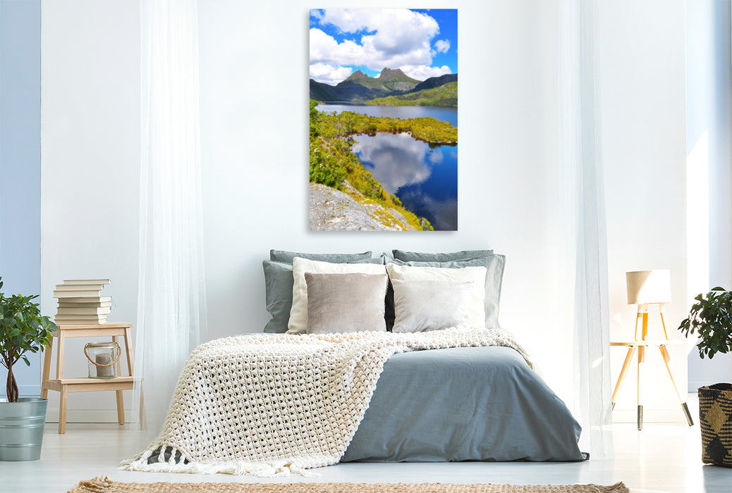 Premium textile canvas Premium textile canvas 80 cm x 120 cm high Cradle Mountain 