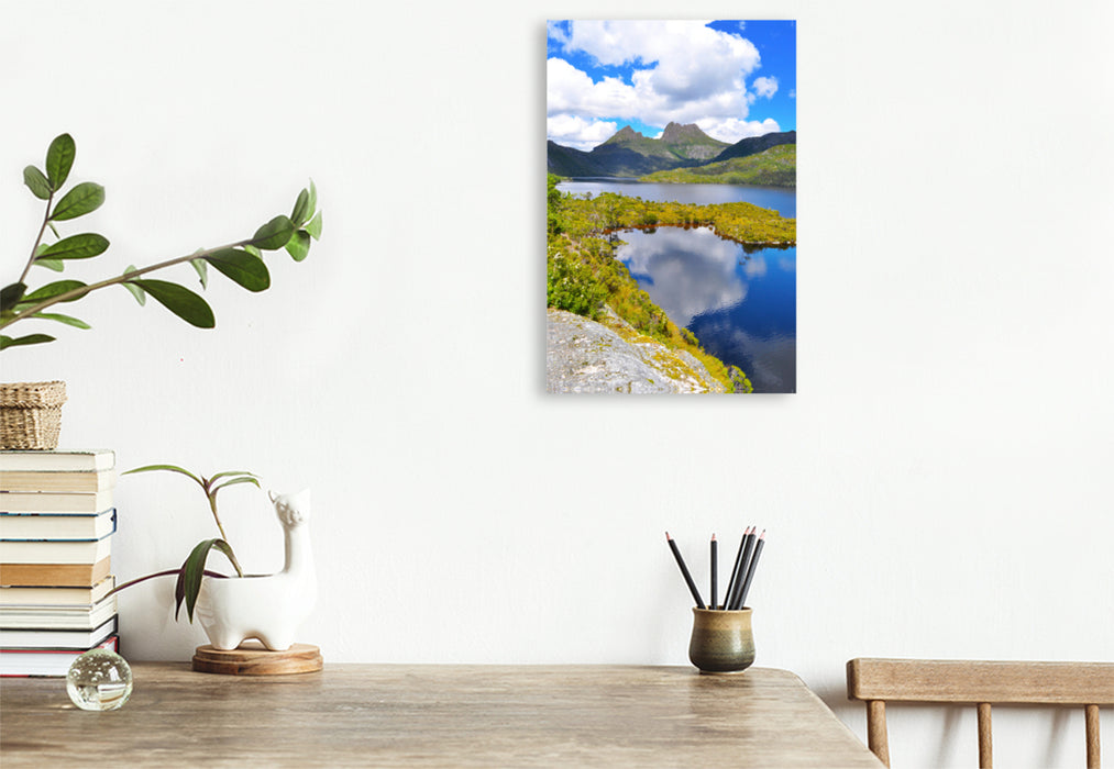 Premium textile canvas Premium textile canvas 80 cm x 120 cm high Cradle Mountain 