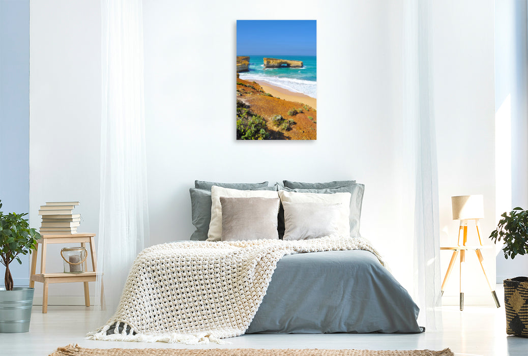 Premium textile canvas Premium textile canvas 80 cm x 120 cm high A motif from the calendar Experience the Great Ocean Road with me 