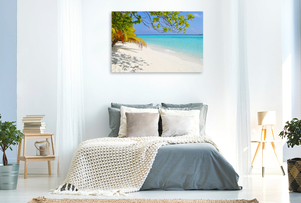 Premium textile canvas Premium textile canvas 120 cm x 80 cm landscape waves 