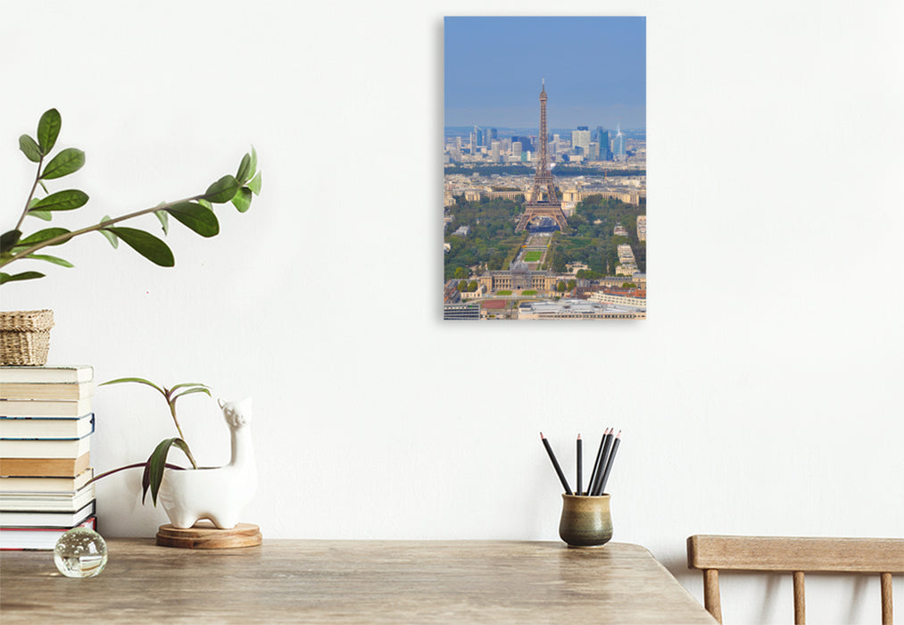 Premium textile canvas Premium textile canvas 80 cm x 120 cm high Eiffel Tower 