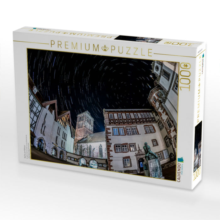 Nachts am Rathaus - CALVENDO Foto-Puzzle'
