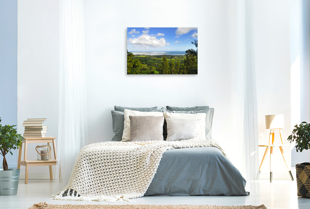 Premium textile canvas Premium textile canvas 120 cm x 80 cm landscape 