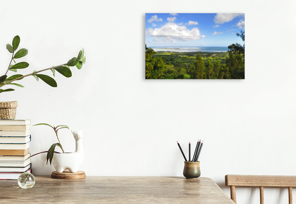 Premium textile canvas Premium textile canvas 120 cm x 80 cm landscape 