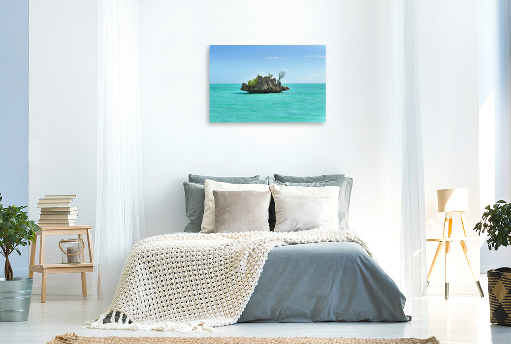 Premium textile canvas Premium textile canvas 120 cm x 80 cm across A motif from the calendar Experience tropical Mauritius with me 