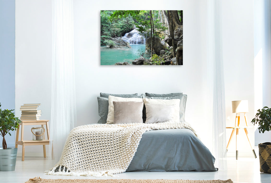 Premium textile canvas Premium textile canvas 120 cm x 80 cm across A motif from the calendar Experience Thailand the north with me 