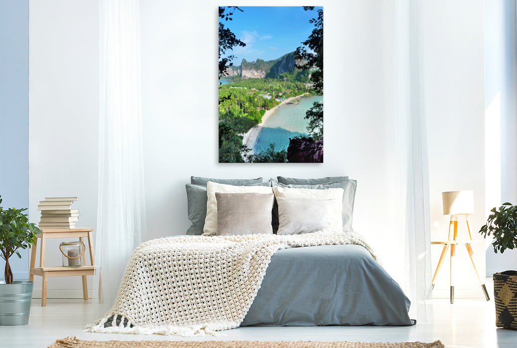 Premium textile canvas Premium textile canvas 80 cm x 120 cm high Krabi Bay 