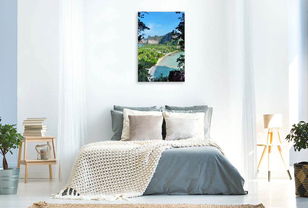 Premium textile canvas Premium textile canvas 80 cm x 120 cm high Krabi Bay 