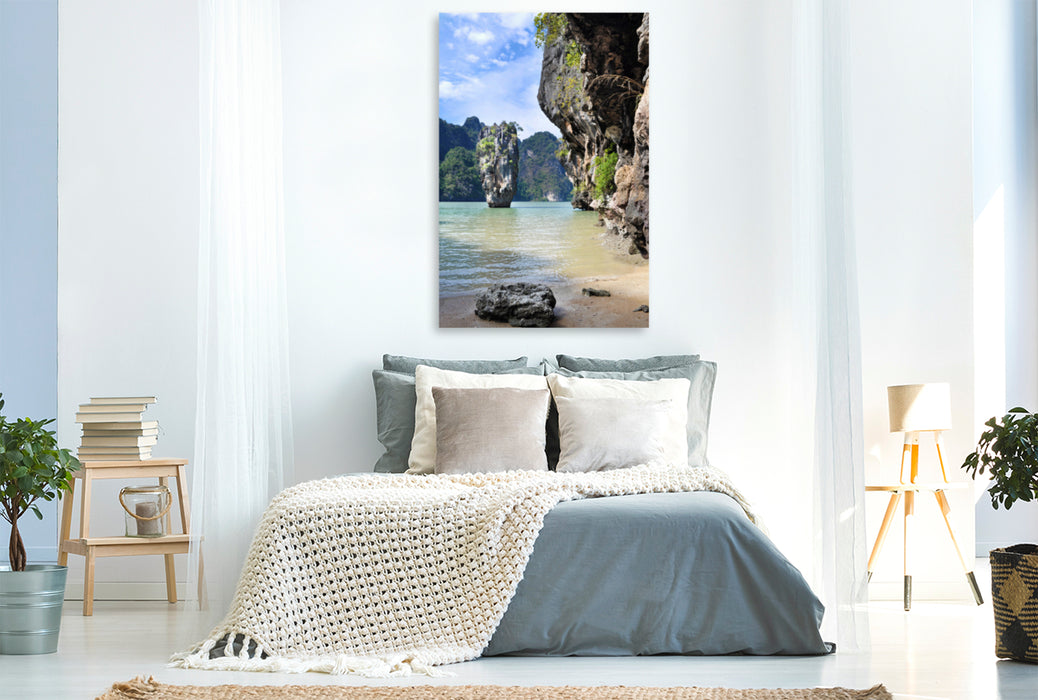 Premium textile canvas Premium textile canvas 80 cm x 120 cm high James Bold Island 