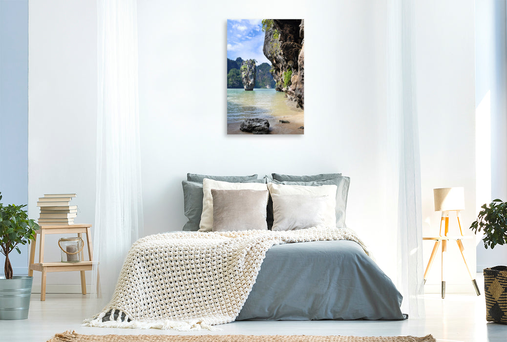 Premium textile canvas Premium textile canvas 80 cm x 120 cm high James Bold Island 