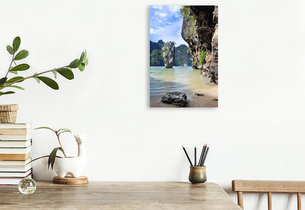 Premium textile canvas Premium textile canvas 80 cm x 120 cm high James Bold Island 