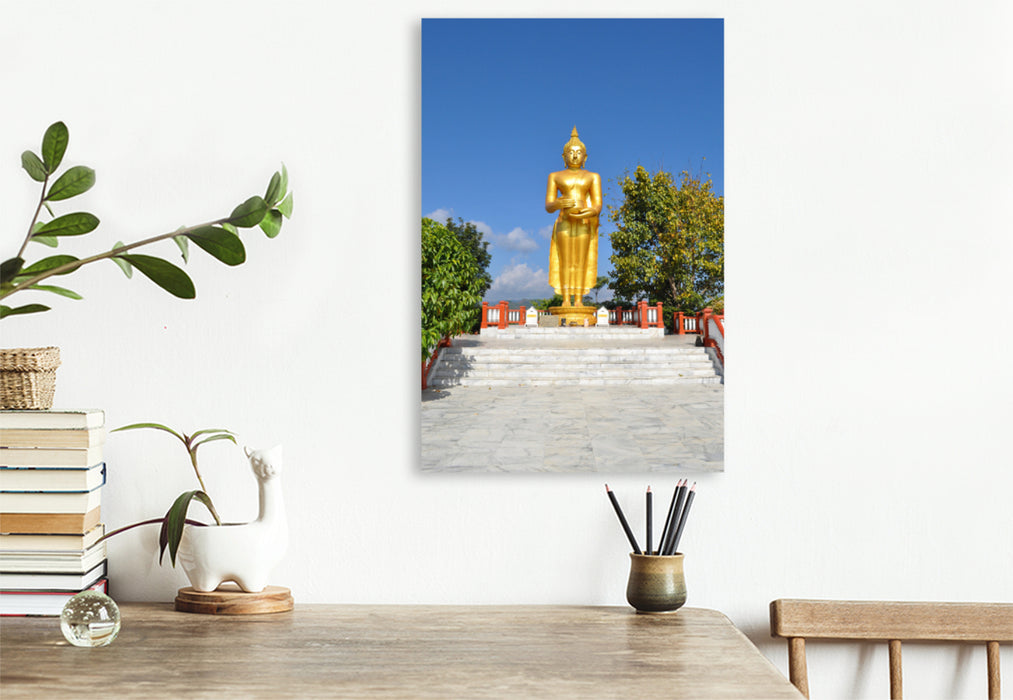 Premium textile canvas Premium textile canvas 80 cm x 120 cm high A motif from the calendar Experience sunny Thailand with me 