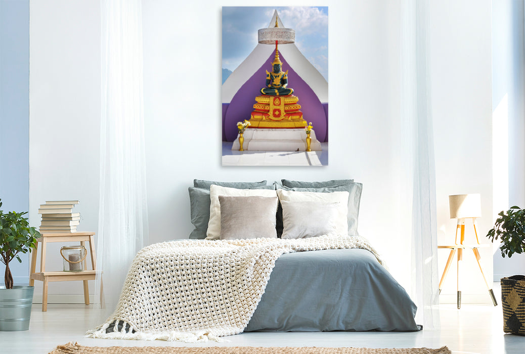 Premium textile canvas Premium textile canvas 80 cm x 120 cm high temple figure 