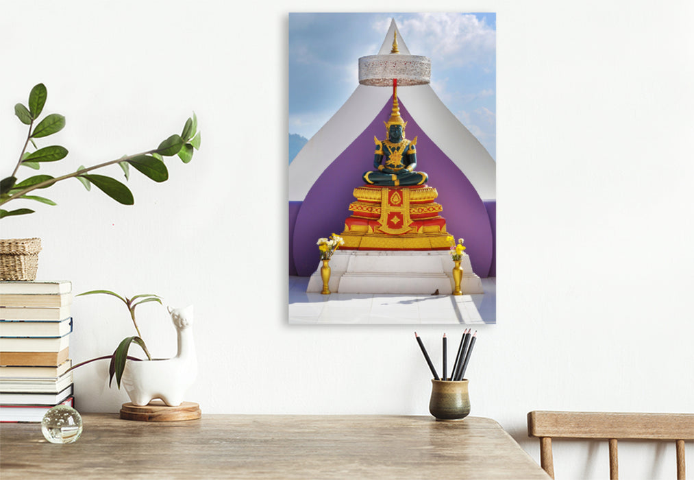 Premium textile canvas Premium textile canvas 80 cm x 120 cm high temple figure 