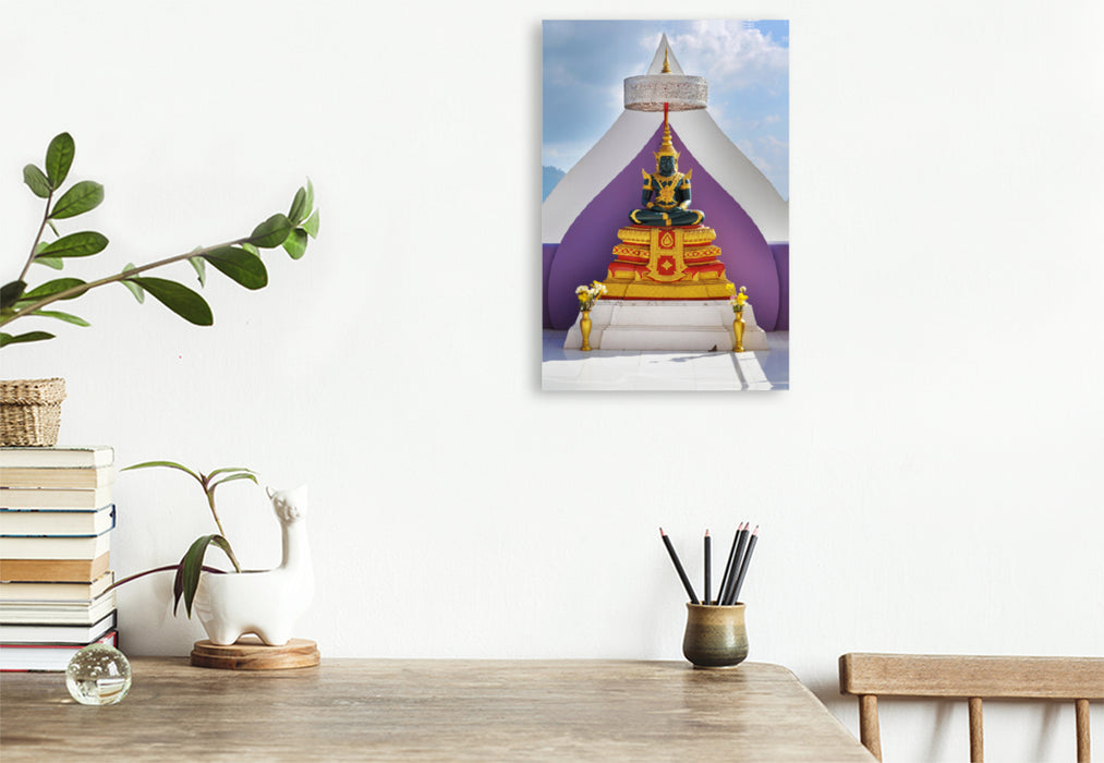 Premium textile canvas Premium textile canvas 80 cm x 120 cm high temple figure 