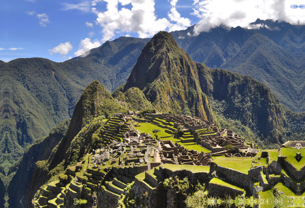 Premium Textil-Leinwand Machu Picchu