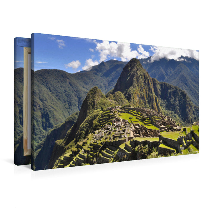 Premium Textil-Leinwand Machu Picchu