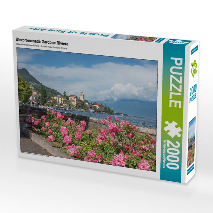 Uferpromenade Gardone Riviera 2000 Teile Puzzle quer - CALVENDO Foto-Puzzle'