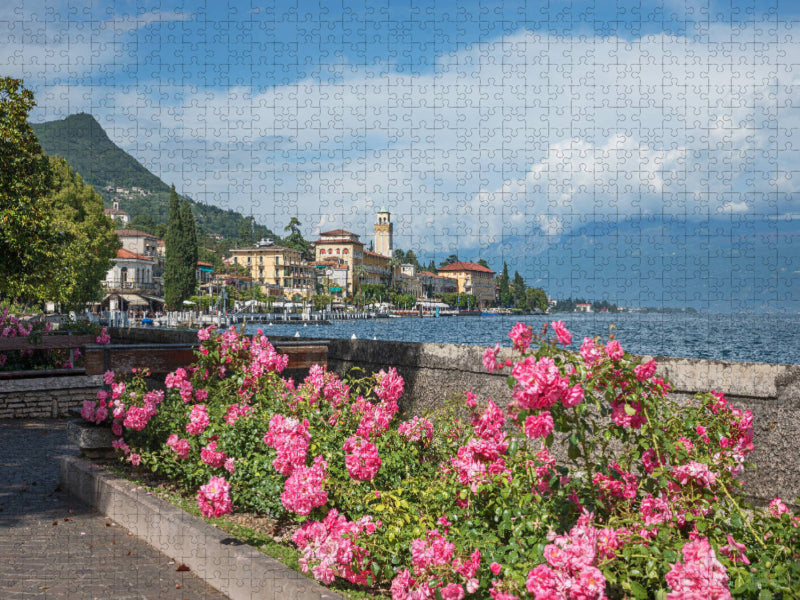 Uferpromenade Gardone Riviera 2000 Teile Puzzle quer - CALVENDO Foto-Puzzle'