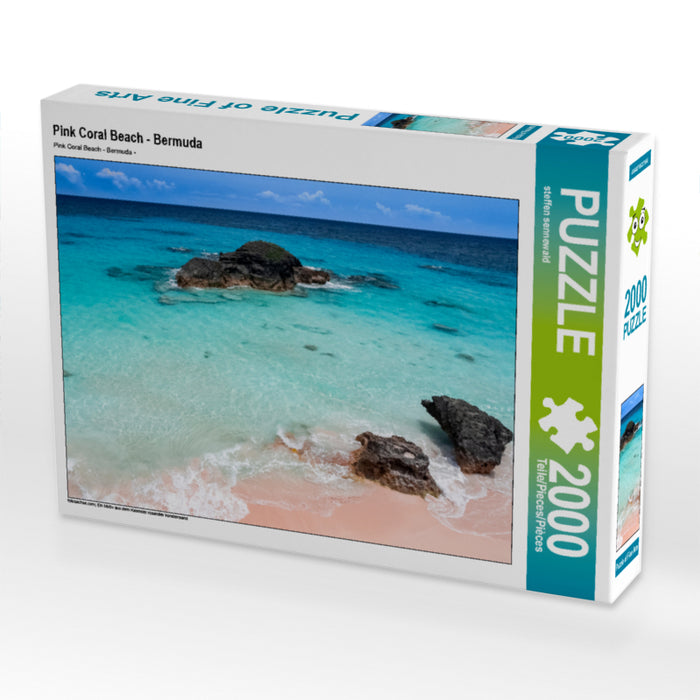 Pink Coral Beach - Bermuda 2000 Teile Puzzle quer - CALVENDO Foto-Puzzle'