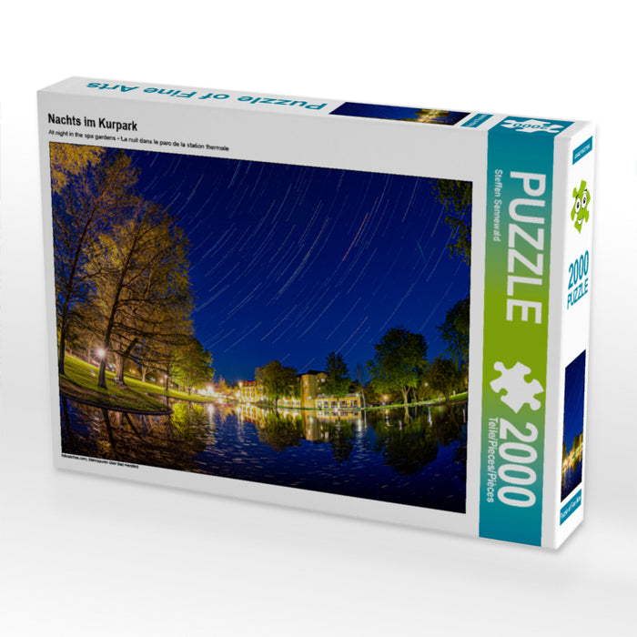 Nachts im Kurpark 2000 Teile Puzzle quer - CALVENDO Foto-Puzzle'