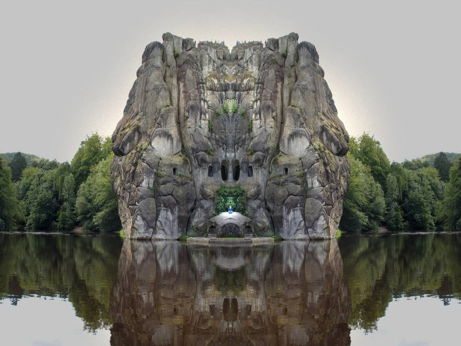 Spiegelwelt - die Externsteine - CALVENDO Foto-Puzzle'