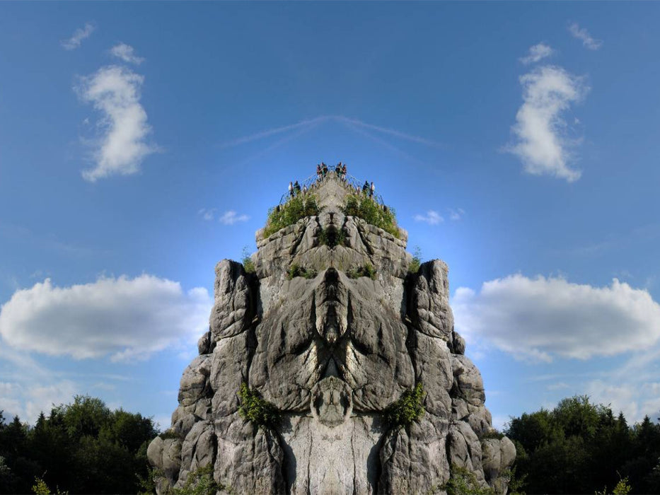 Die Externsteine - Dimensionen im Spiegel - CALVENDO Foto-Puzzle'