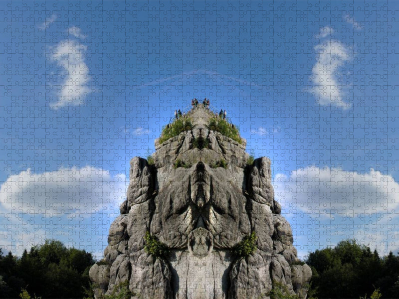 Die Externsteine - Dimensionen im Spiegel - CALVENDO Foto-Puzzle'