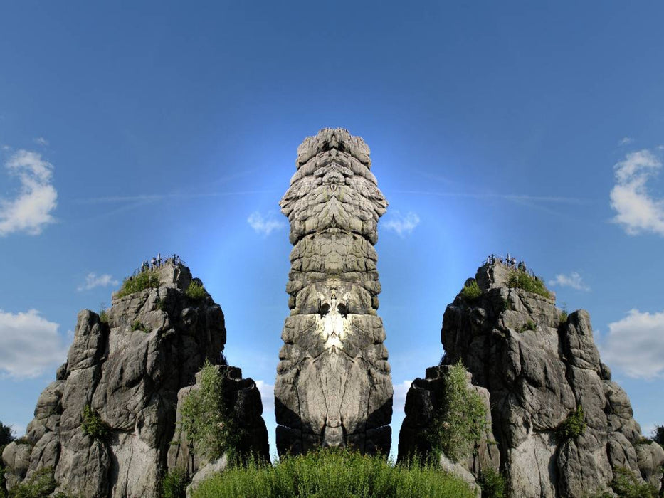 Die Externsteine - Wächter aus einer anderen Zeit - CALVENDO Foto-Puzzle'