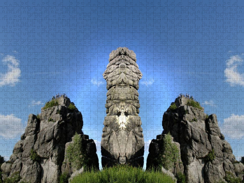 Die Externsteine - Wächter aus einer anderen Zeit - CALVENDO Foto-Puzzle'
