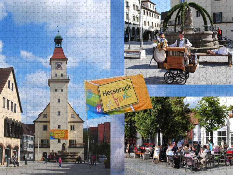 Hersbruck ist bunt - CALVENDO Foto-Puzzle'