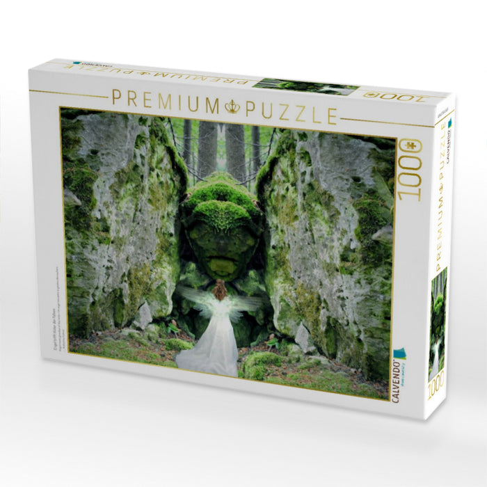 Engel trifft Hüter der Felsen - CALVENDO Foto-Puzzle'