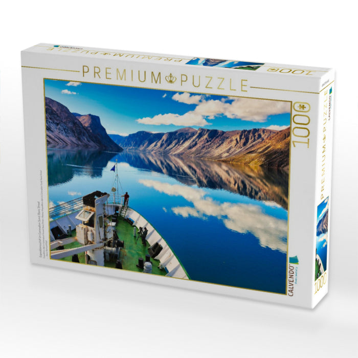 Expeditionsschiff im Coronation Sund, Davis Street - CALVENDO Foto-Puzzle'