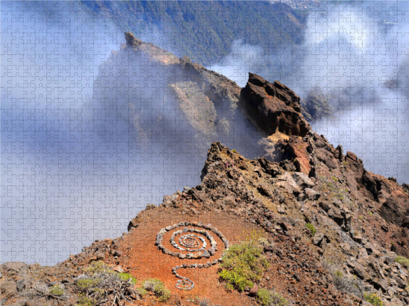 Spirale auf dem Roque de los Muchachos 2000 Teile Puzzle quer - CALVENDO Foto-Puzzle'