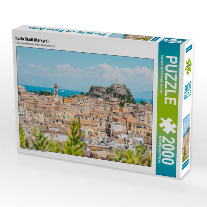 Korfu Stadt (Kerkyra) 2000 Teile Puzzle quer - CALVENDO Foto-Puzzle'