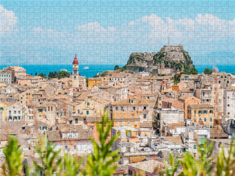 Korfu Stadt (Kerkyra) 2000 Teile Puzzle quer - CALVENDO Foto-Puzzle'