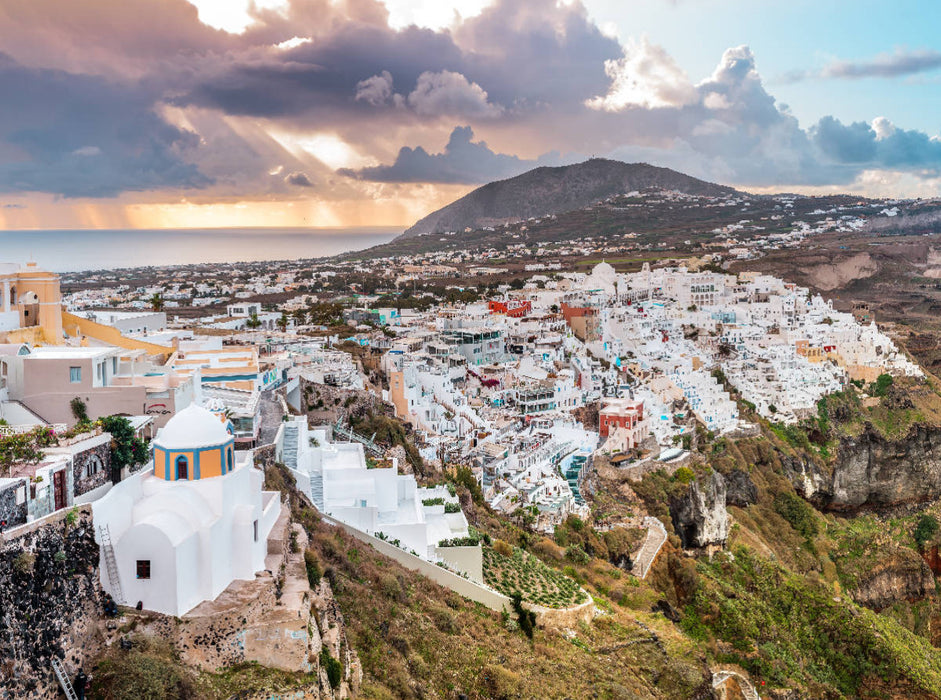 Fira Santorini 2000 Teile Puzzle quer - CALVENDO Foto-Puzzle'