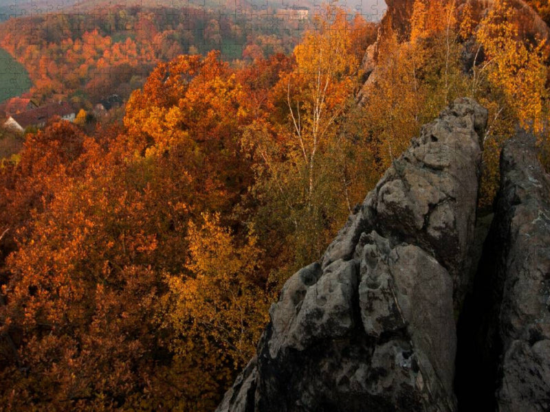 Ein Motiv aus dem Kalender Der Harz, Naturschutzgebiet Teufelsmauer - CALVENDO Foto-Puzzle'