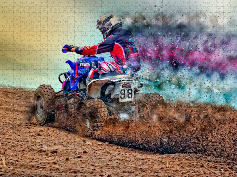 Quad fahren - CALVENDO Foto-Puzzle'