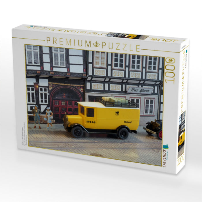 Hoch auf dem gelben Wagen - CALVENDO Foto-Puzzle'