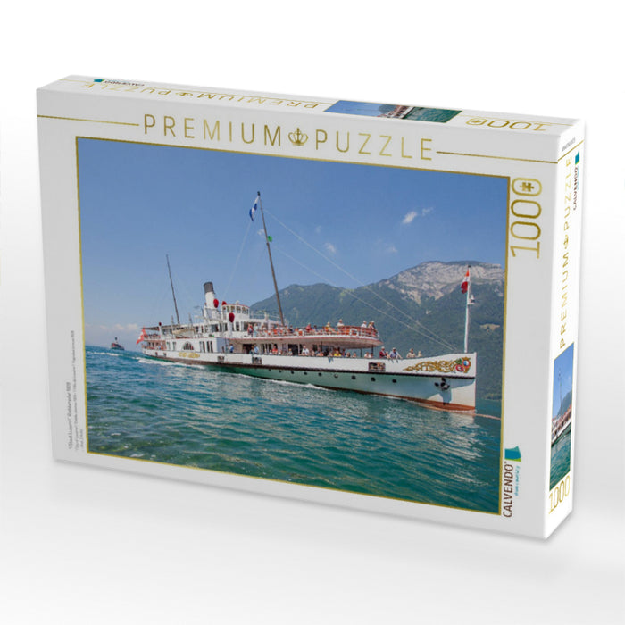"Stadt Luzern" Raddampfer 1928 - CALVENDO Foto-Puzzle'