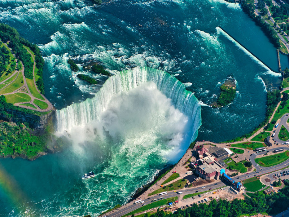 Niagara Fälle (Fallhöhe 57 m, Kantenlänge 670 m), Ontario - CALVENDO Foto-Puzzle'