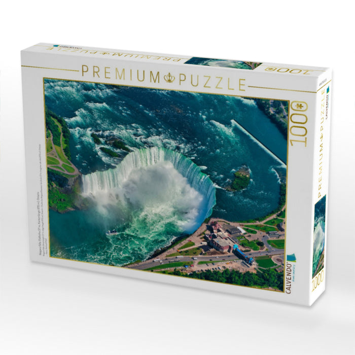 Niagara Fälle (Fallhöhe 57 m, Kantenlänge 670 m), Ontario - CALVENDO Foto-Puzzle'