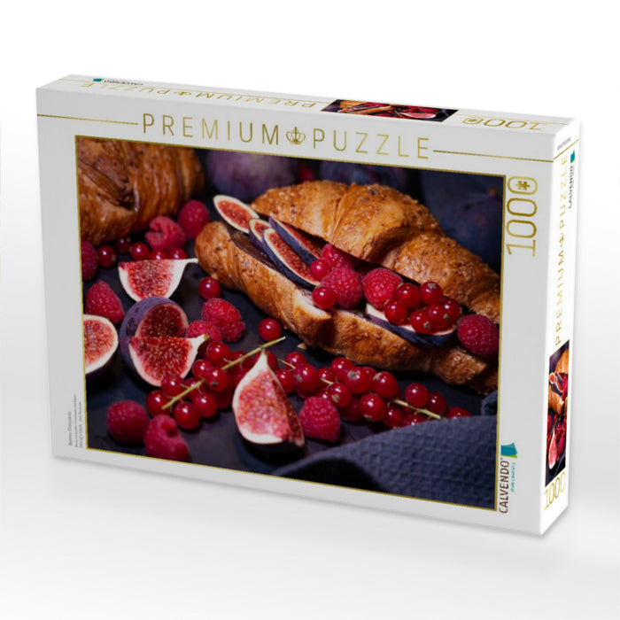 Beeren Croissants - CALVENDO Foto-Puzzle'