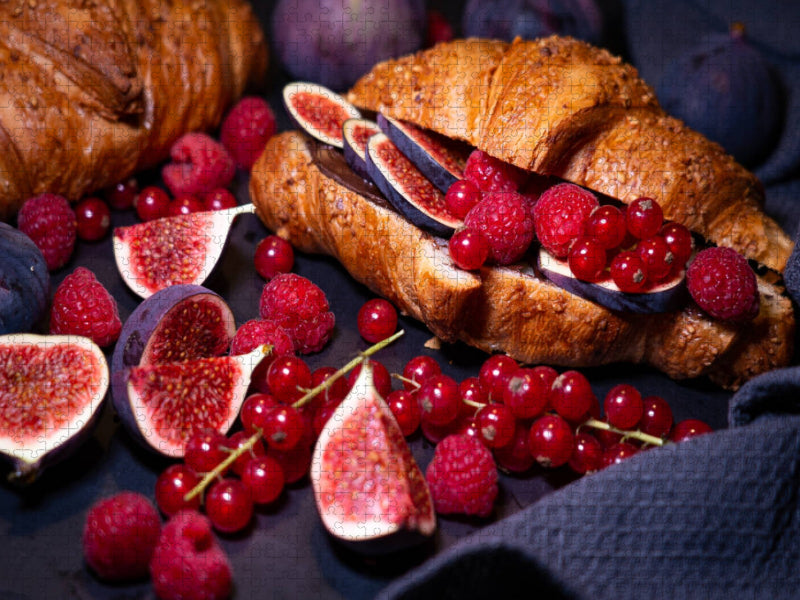 Beeren Croissants - CALVENDO Foto-Puzzle'