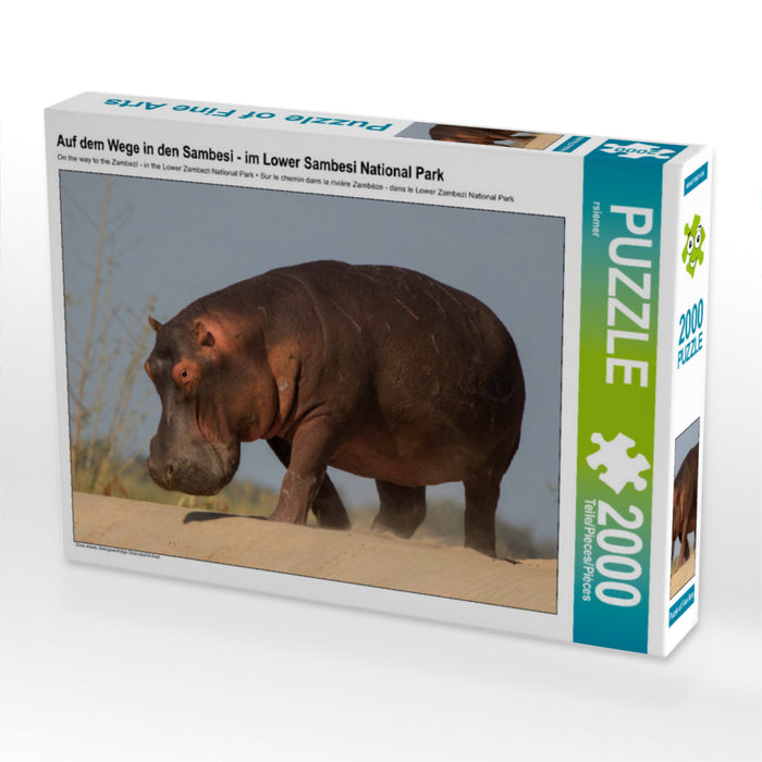 Auf dem Wege in den Sambesi - im Lower Sambesi National Park 2000 Teile Puzzle quer - CALVENDO Foto-Puzzle'