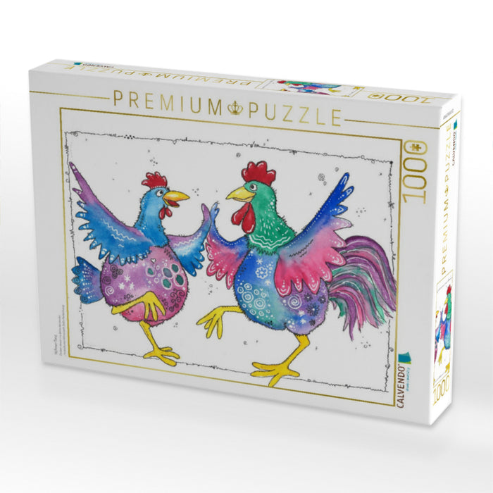 Hühner-Tanz - CALVENDO Foto-Puzzle'